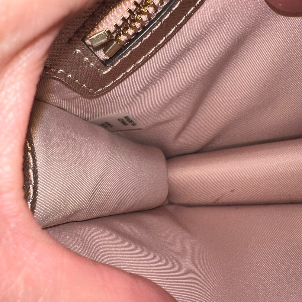 Tory Burch Metallic Rose Gold Chain Crossbody Bag - Picture 7 of 9